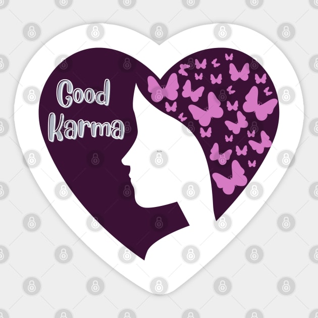 Good karma Sticker by BOUTIQUE MINDFUL 